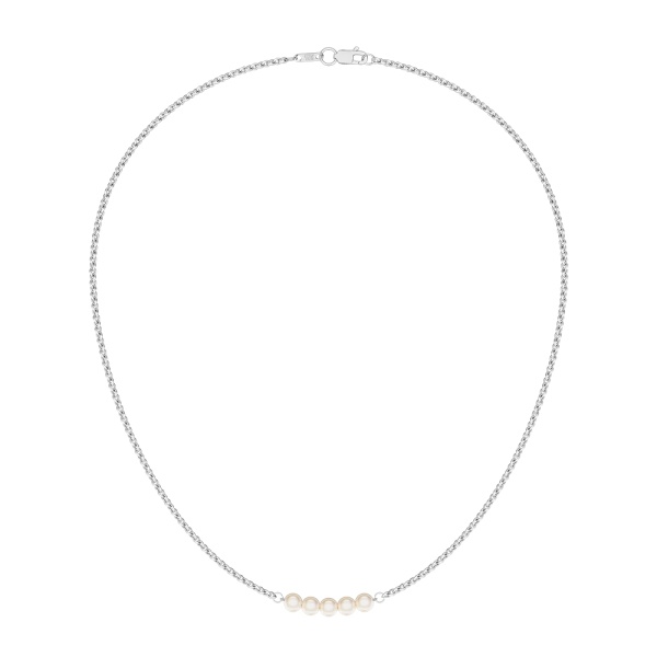 Колье из серебра с жемчугом